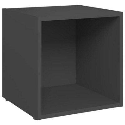 Berkfield 5 Piece TV Cabinet Set Grey Engineered Wood