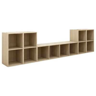 Berkfield 5 Piece TV Cabinet Set Sonoma Oak Engineered Wood
