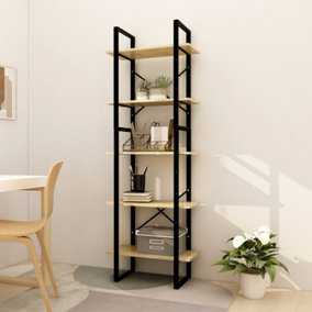 Berkfield 5-Tier Book Cabinet 60x30x175 cm Pinewood