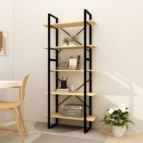 Berkfield 5-Tier Book Cabinet 80x30x175 cm Pinewood