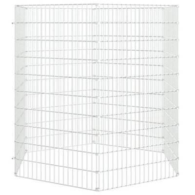 Berkfield 6-Panel Rabbit Cage 54x100 cm Galvanised Iron