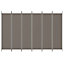 Berkfield 6-Panel Room Divider Anthracite 300x200 cm Fabric