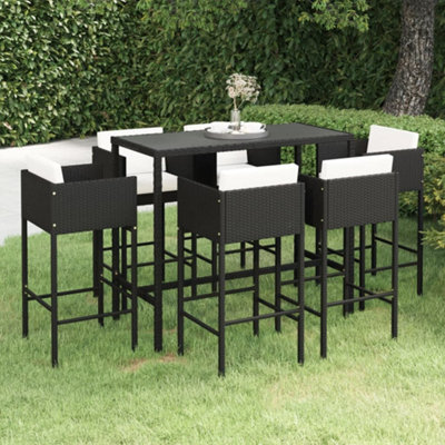 Garden rattan bar deals set