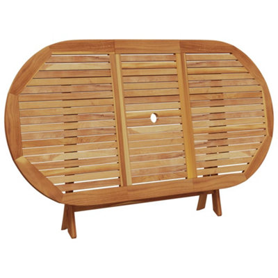 Berkfield 7 Piece Garden Dining Set Leaf Pattern Fabric and Solid Wood