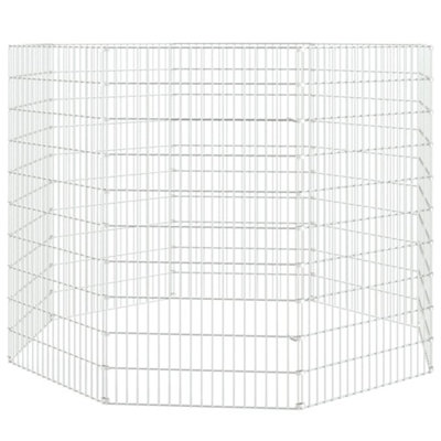 Berkfield 8-Panel Rabbit Cage 54x100 cm Galvanised Iron
