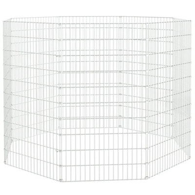 Berkfield 8-Panel Rabbit Cage 54x100 cm Galvanised Iron