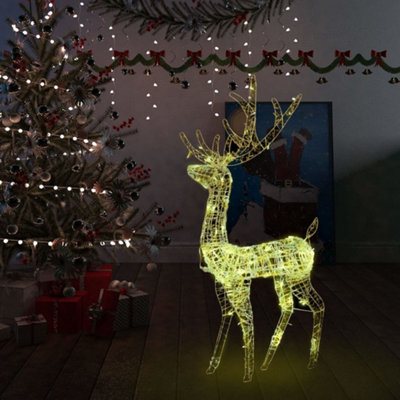 Berkfield Acrylic Reindeer Christmas Decoration 140 LEDs 120cm Warm White Price Comparisons | Compare The Build