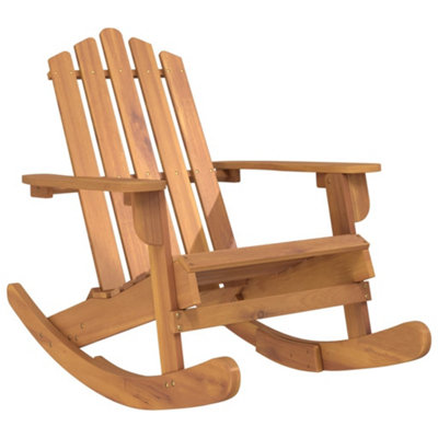 Berkfield Adirondack Rocking Chair Solid Wood Acacia