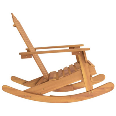 Berkfield Adirondack Rocking Chair Solid Wood Acacia