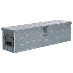 Berkfield Aluminium Box 80.5x22x22 cm Silver