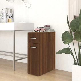 Berkfield Apothecary Cabinet Brown Oak 20x45.5x60 cm Engineered Wood