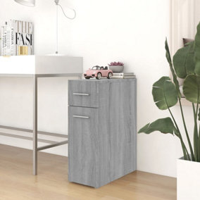 Berkfield Apothecary Cabinet Grey Sonoma 20x45.5x60 cm Engineered Wood