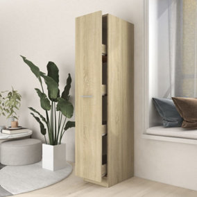 Berkfield Apothecary Cabinet Sonoma Oak 30x42.5x150 cm Engineered Wood