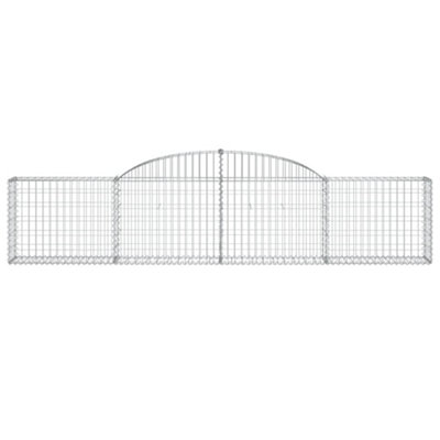 Berkfield Arched Gabion Baskets 15 pcs 300x30x60/80 cm Galvanised Iron