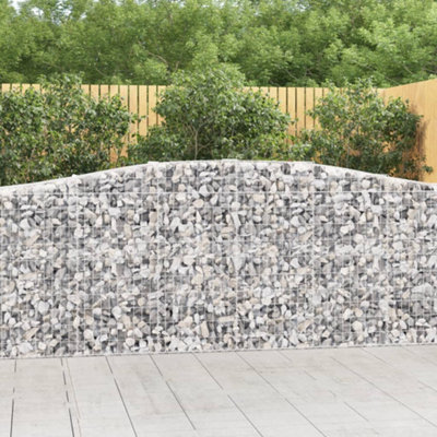 Berkfield Arched Gabion Baskets 15 pcs 400x50x100/120 cm Galvanised Iron