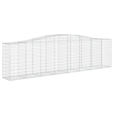 Berkfield Arched Gabion Baskets 3 pcs 400x50x100/120 cm Galvanised Iron