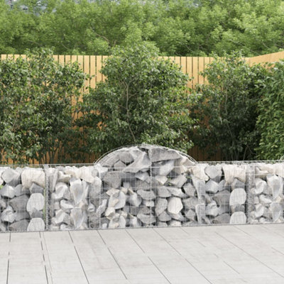 Berkfield Arched Gabion Baskets 40 pcs 200x50x60/80 cm Galvanised Iron