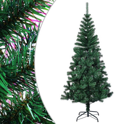 Berkfield Artificial Christmas Tree with Iridescent Tips Green 240 cm PVC Price Comparisons | Compare The Build