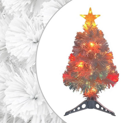 Berkfield Artificial Christmas Tree with LED White 64 cm Fibre Optic Price Comparisons | Compare The Build