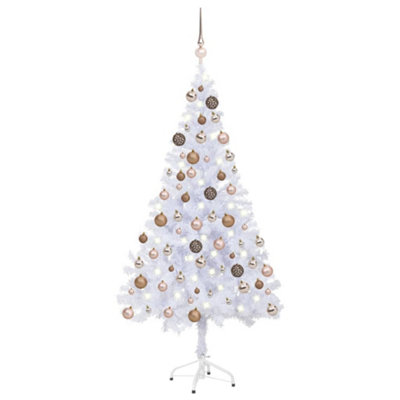 Berkfield Artificial Christmas Tree with LEDs&Ball Set 120cm 230 Branches Price Comparisons | Compare The Build