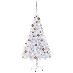 Berkfield Artificial Christmas Tree with LEDs&Ball Set 120cm 230 Branches
