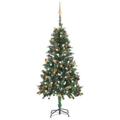 Berkfield Artificial Christmas Tree with LEDs&Ball Set 150 cm Price Comparisons | Compare The Build