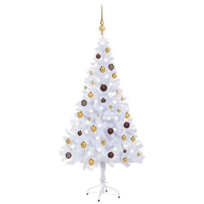 Berkfield Artificial Christmas Tree with LEDs&Ball Set 150cm 380 Branches Price Comparisons | Compare The Build