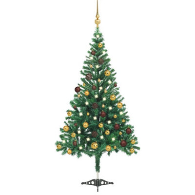 Berkfield Artificial Christmas Tree with LEDs&Ball Set 180cm 564 Branches Price Comparisons | Compare The Build