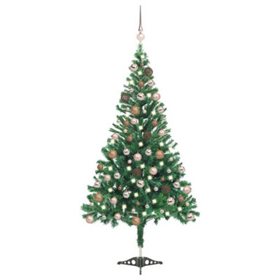Berkfield Artificial Christmas Tree with LEDs&Ball Set 180cm 564 Branches Price Comparisons | Compare The Build