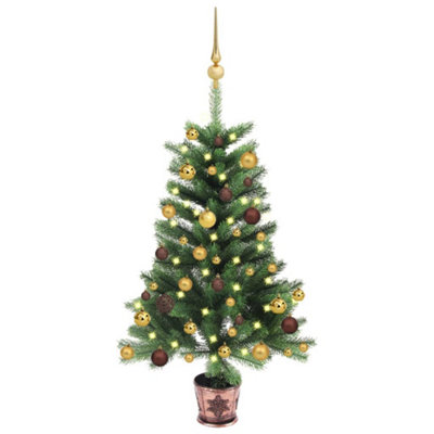 Berkfield Artificial Christmas Tree with LEDs&Ball Set 65 cm Green Price Comparisons | Compare The Build