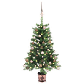 Berkfield Artificial Christmas Tree with LEDs&Ball Set 65 cm Green