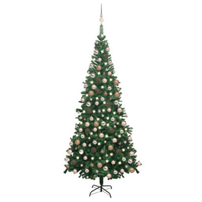 Berkfield Artificial Christmas Tree with LEDs&Ball Set L 240 cm Green Price Comparisons | Compare The Build