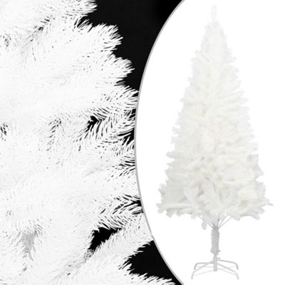 Berkfield Artificial Christmas Tree with LEDs&Ball Set White 210 cm