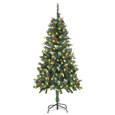 Berkfield Artificial Christmas Tree with LEDs&Pine Cones 150 cm Price Comparisons | Compare The Build