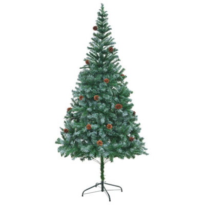 Berkfield Artificial Christmas Tree with Pinecones 210 cm Price Comparisons | Compare The Build