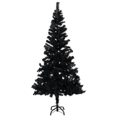 Berkfield Artificial Christmas Tree with Stand Black 120 cm PVC Price Comparisons | Compare The Build