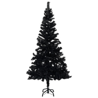 Berkfield Artificial Christmas Tree with Stand Black 210 cm PVC Price Comparisons | Compare The Build