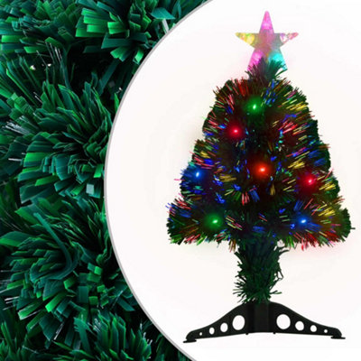 Berkfield Artificial Christmas Tree with Stand/LED 64 cm Fibre Optic Price Comparisons | Compare The Build