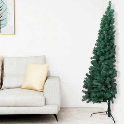 Berkfield Artificial Half Christmas Tree with Stand Green 120 cm PVC Price Comparisons | Compare The Build