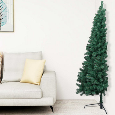 Berkfield Artificial Half Christmas Tree with Stand Green