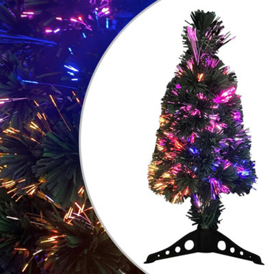Berkfield Artificial Slim Christmas Tree with Stand 64 cm Fibre Optic Price Comparisons | Compare The Build
