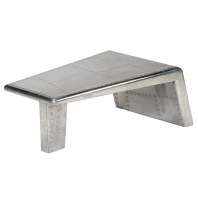 Berkfield Aviator Coffee Table Aluminium Vintage Aircraft Airman Style