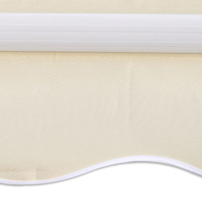 Berkfield Awning Top Sunshade Canvas Cream 350x250 cm