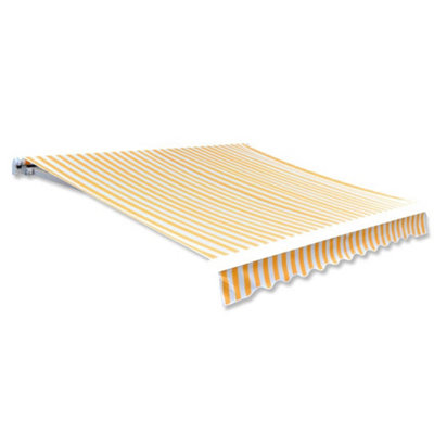 Berkfield Awning Top Sunshade Canvas Orange & White 350x250 cm