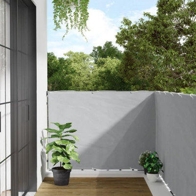 Berkfield Balcony Privacy Screen Grey 1000x120 cm PVC
