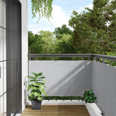 Berkfield Balcony Privacy Screen Grey 800x75 cm PVC