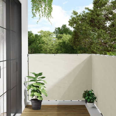 Berkfield Balcony Privacy Screen White 500x120 cm PVC