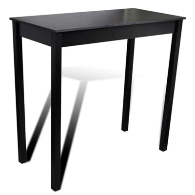 Berkfield Bar Table MDF Black 115x55x107 cm