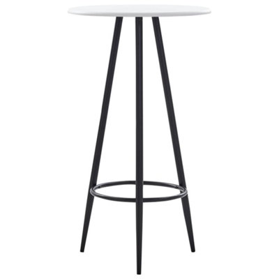 Berkfield Bar Table White 60x107.5 cm MDF