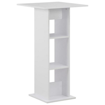 Berkfield Bar Table White 60x60x110 cm